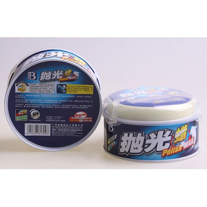 Akcesoria samochodowe wosk samochodowy konserwacja wosk polerowanie wosk wosk samochodowy stały z gąbką 250g