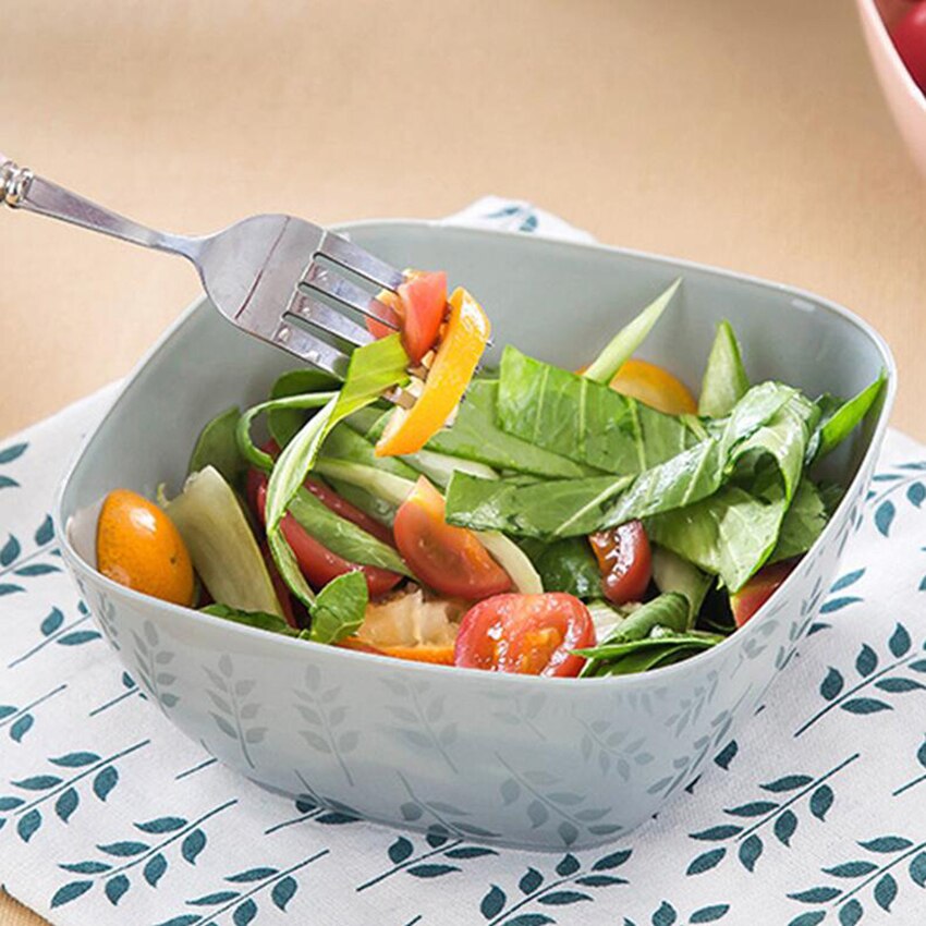 Assiette à salade, bol assiette à salade, panier assiette en plastique 3 couleurs en plastique de alimentaire