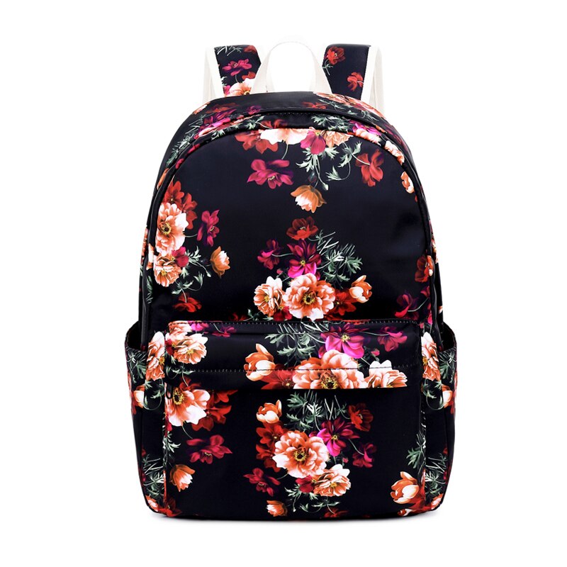 Conjunto de mochilas escolares 3 pçs/set crianças, estilo chinês, mochila feminina, viagem, floral, bolsas de escola para meninas, bolsa para lápis mochil