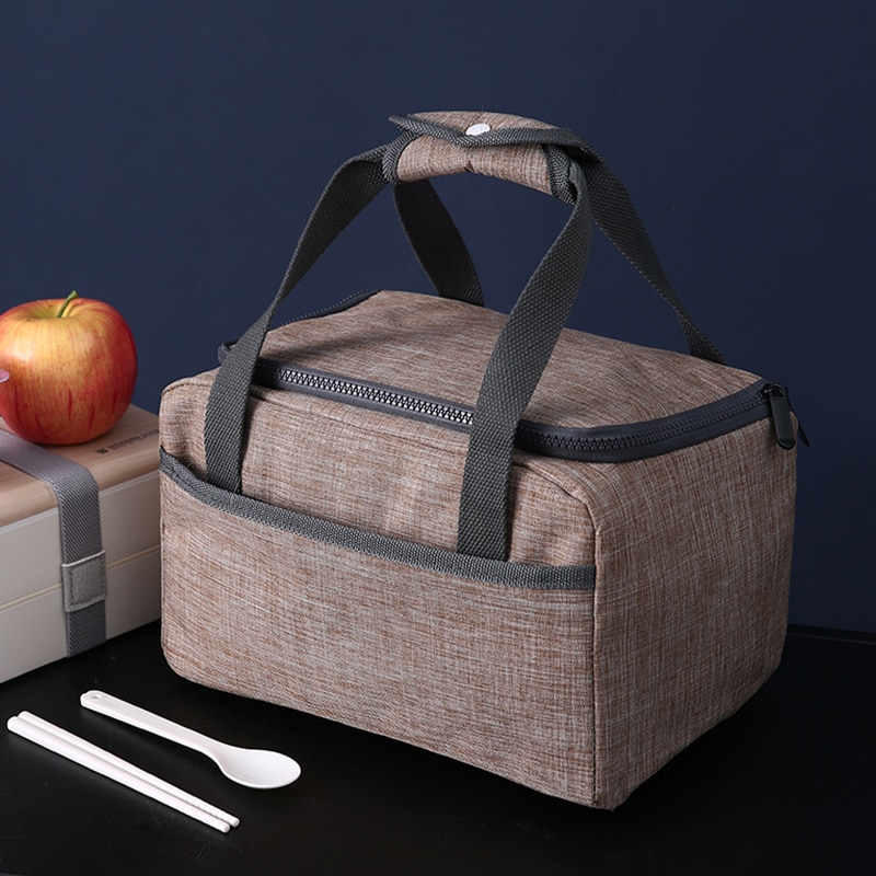 Travel Picnic Essential Insulation Lunch Bag Fresh Fruit Portable Storage Pouch School Office Food Drink Organizer Accessories