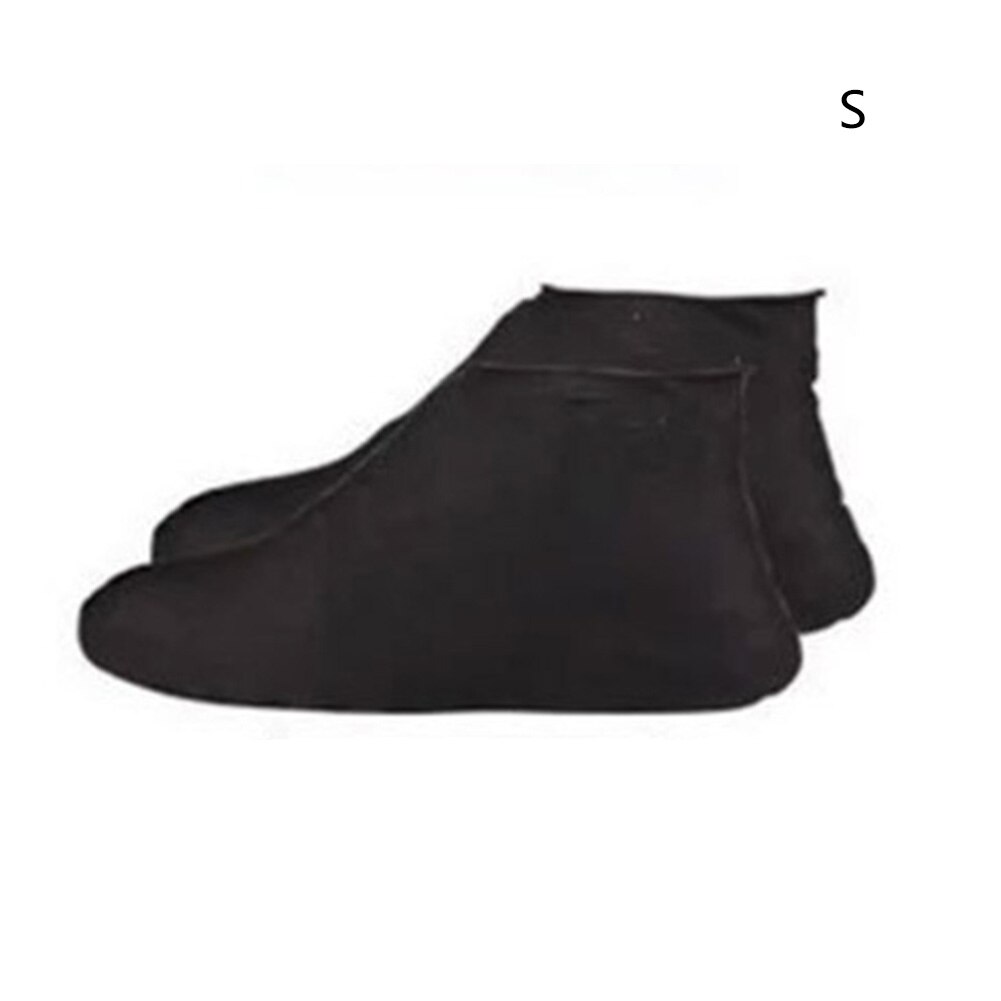 Antiderrapante látex sapato cobre reutilizável impermeável chuva bota overshoes nyz shop: Preto / S