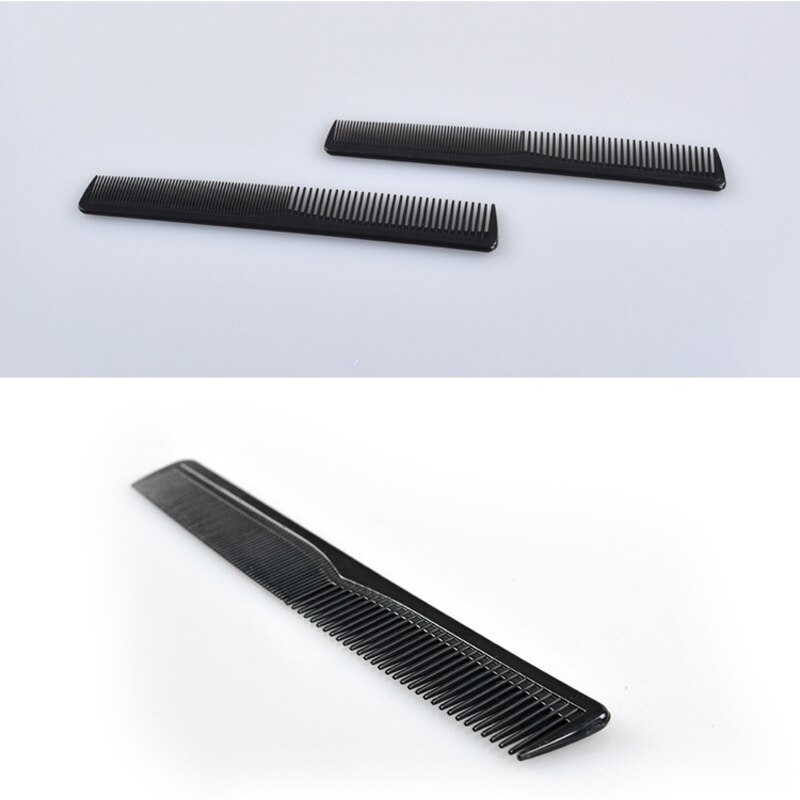 Mannen vrouwen salon zwart plastic knippen haar tandenkam kapper gereedschap haarborstel  j9