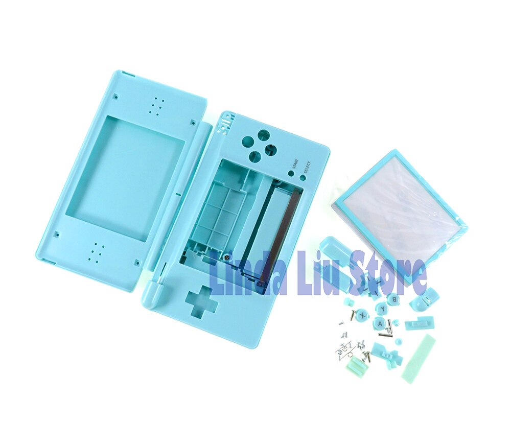 1set/lot Full set Housing Cover Case Replacement Shell For Nintendo DS Lite DSL NDSL: Light Blue