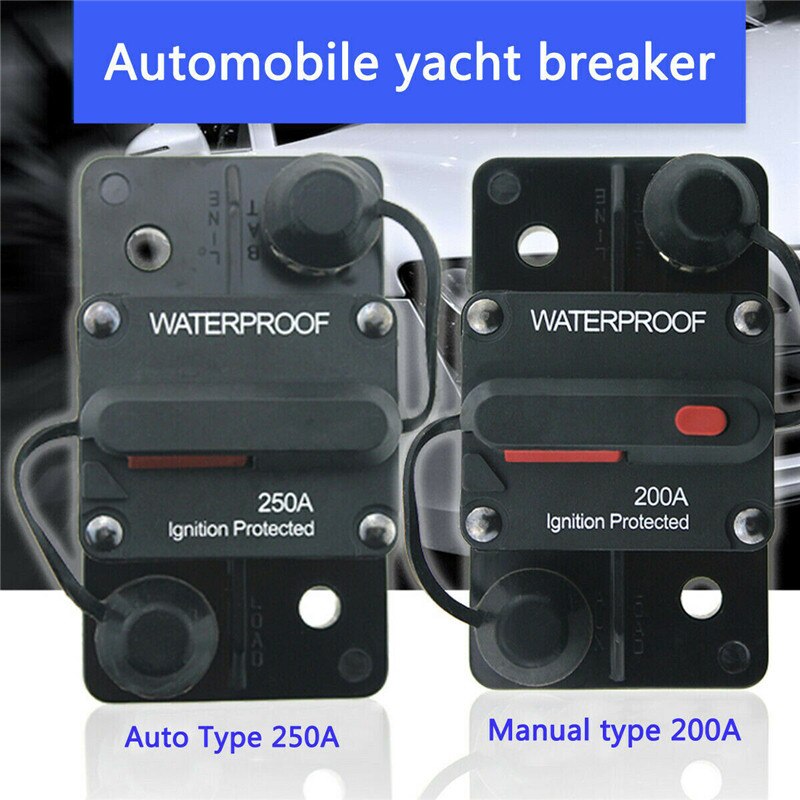 Circuit Breaker Fuse Reset 60A-300A AMP 12-48V DC Car Boat Auto Waterproof
