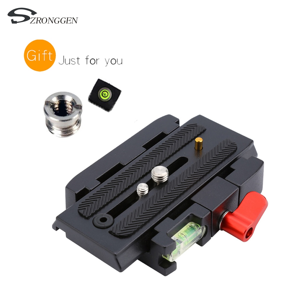 RG Fotocamera Treppiede in Alluminio A Sgancio Rapido Piastra di Montaggio P200 Morsetto Adattatore per Manfrotto 577 501 500ah 701HDV Q5