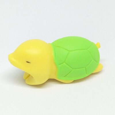 Cable Winder Cute Animal Bite Cable Protector for Cable Chompers Organizer Bites Doll Model Holder Cable Winder: Green Turtle