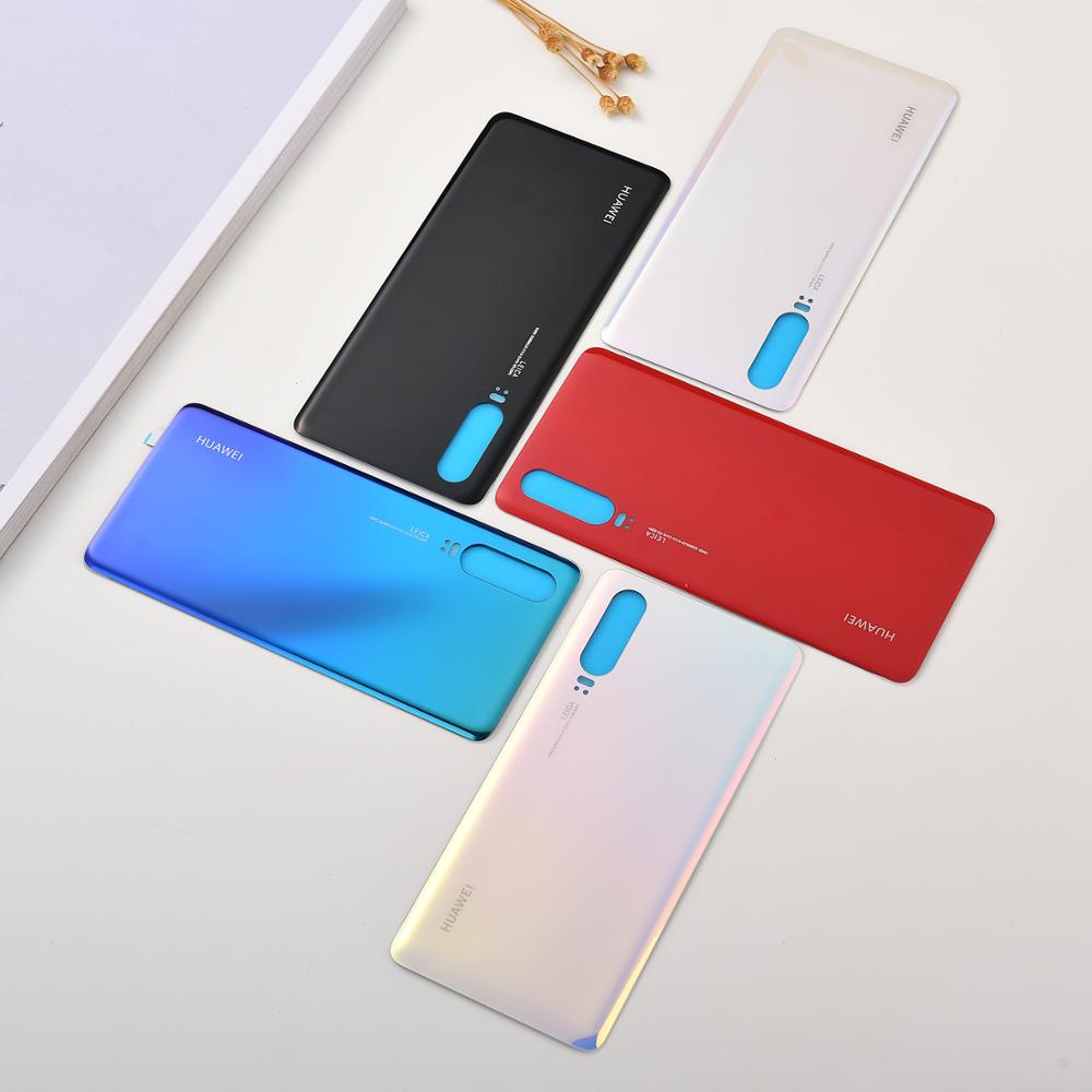 Original for Huawei P30/P30 Pro Rear Glass Back Battery Cover Door Housing Battery Panel Replace Case adhesive Sticker & logo