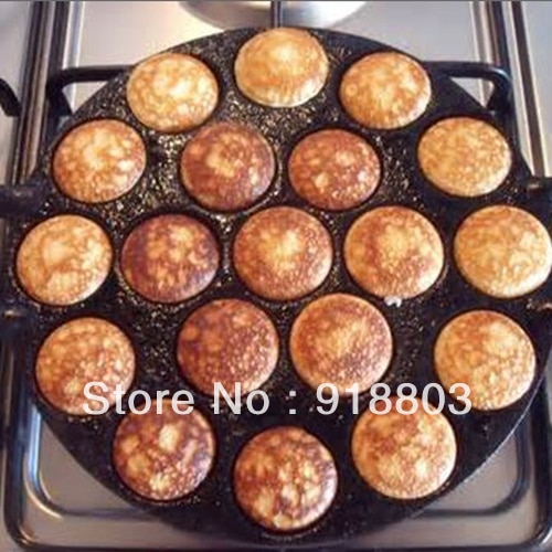 Nederländska pannkakor poffertjes pan iron mold