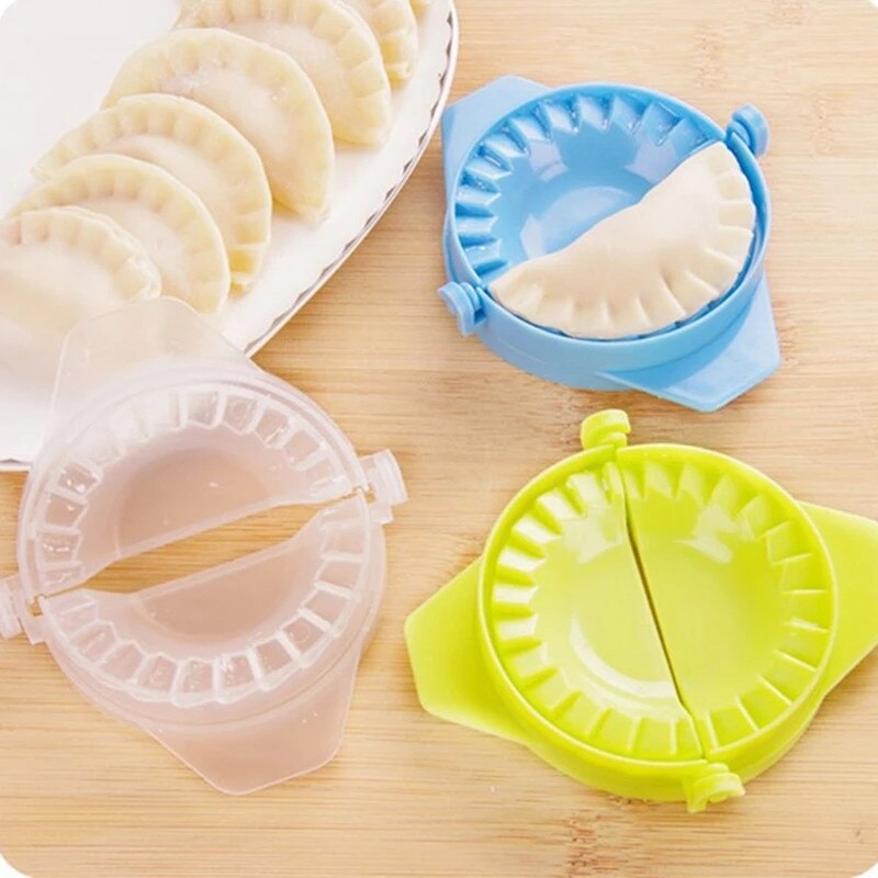 Plastic Dumpling Molds Chinese Food Jiaozi Maker Dough Press Dumpling Pie Ravioli Hand Mould Kitchen Kitchen Tools 9z