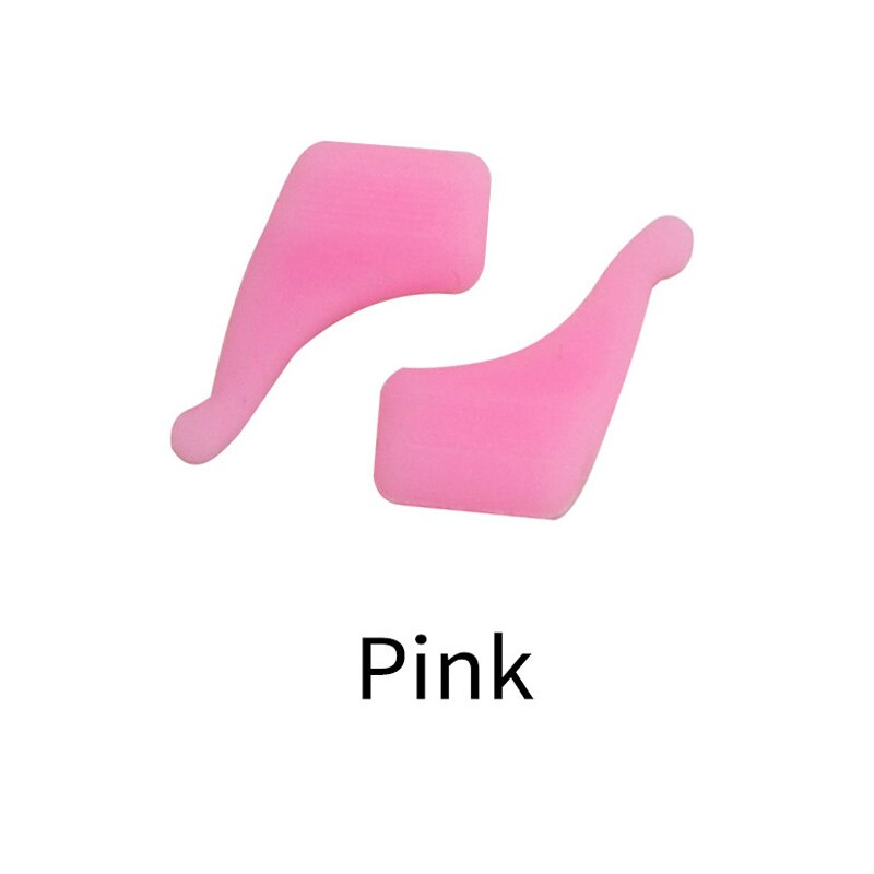 Anti Slip Silicone Glasses Ear Hooks For Kids And Adults Round Grips Eyeglasses Sports Temple Tips Soft Ear Hook: Pink