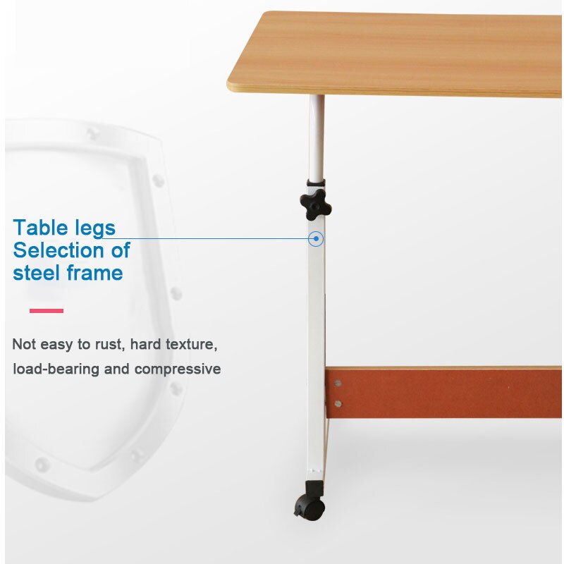 Laptop Desk, Foldable And Movable Bedside Table, Multi-Functional Student Writing Desk, Adjustable Stand, Family Room