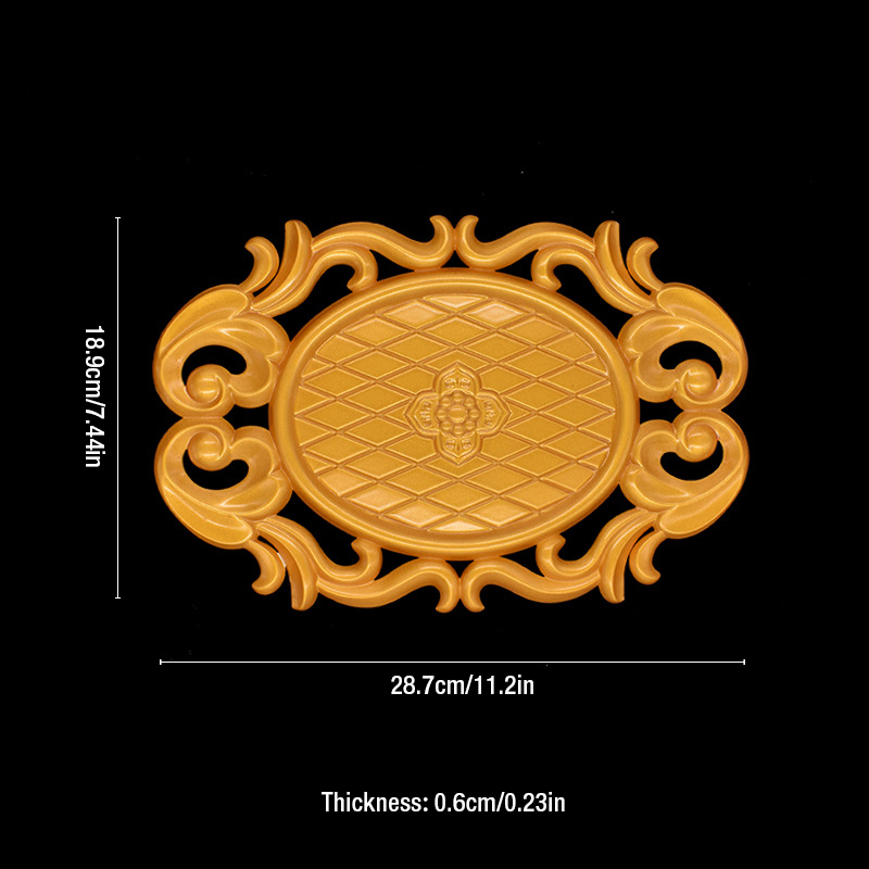 Décoration de sculpture sur bois, applique 3D, sol vide, mur, outil de décoration de maison de mariage, bol de fruits, vase XO: B-4