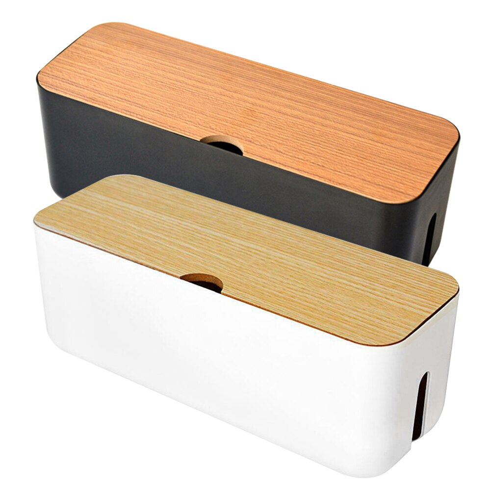 Power Strip Desktop Modern Cable Storage Box Tidy Multifunctional Office Anti Dust Charger Home Wire Management Organizer Socket