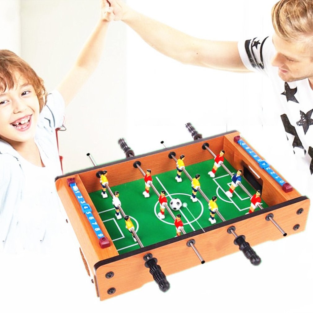 Mini Tabletop Foosball Table-Portable Table Football Soccer Game Set w/ 2 Balls & Score Keeper for Adults Kids