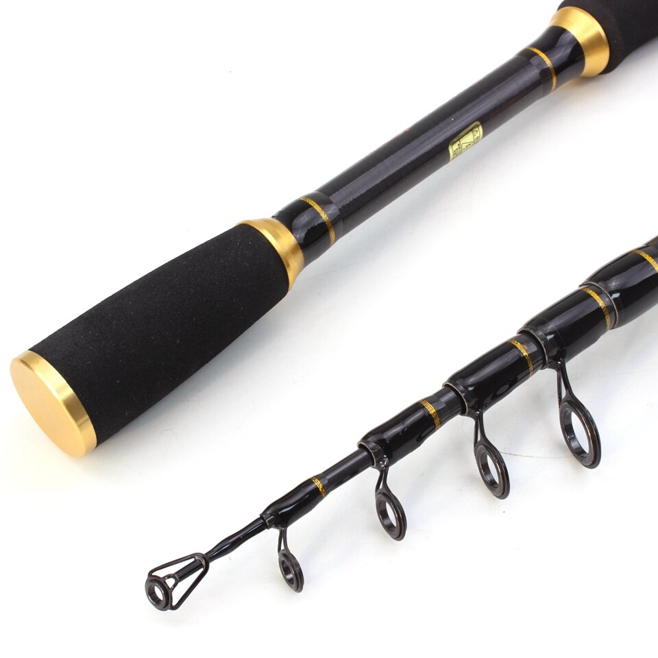 Canne en carbone M puissance leurre 7g -28g 1.8M 2.1M 2.4M 2.7M Portable canne à pêche télescopique filature poisson main matériel de pêche canne à pêche