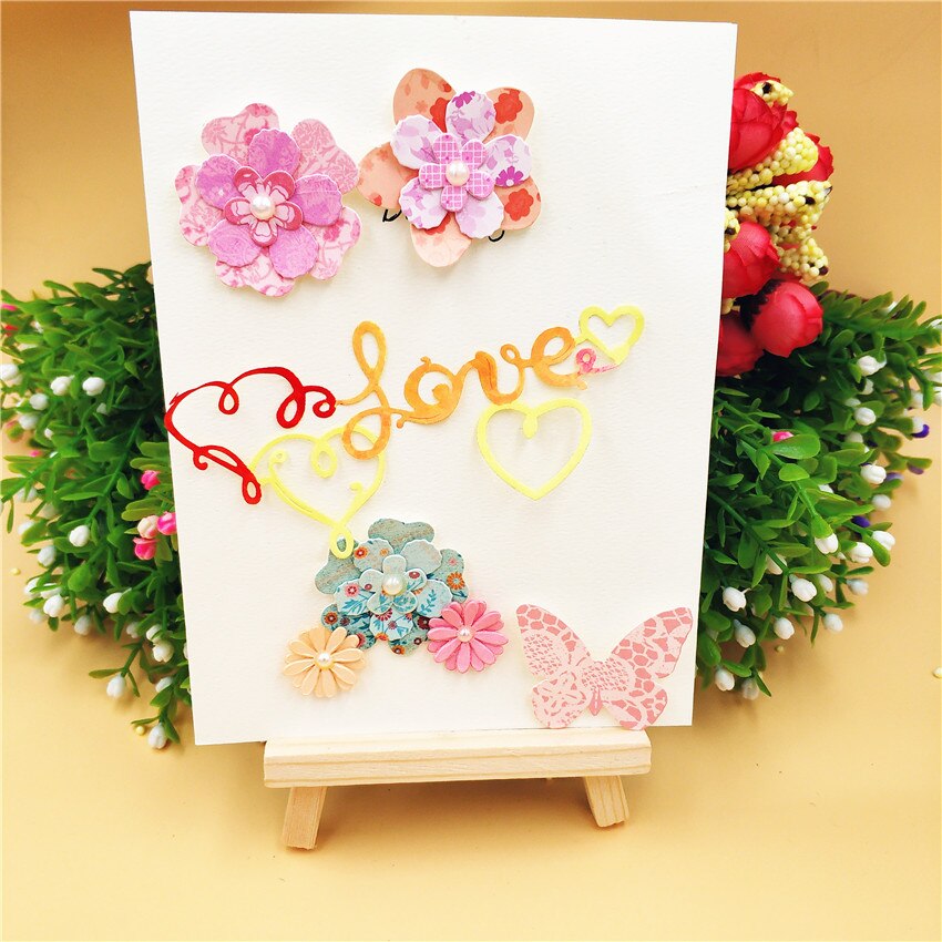 Stansen sterft Liefde metalen ambachtelijke papier sterven Scrapbooking/DIY Embossing mould Kerst Jaar