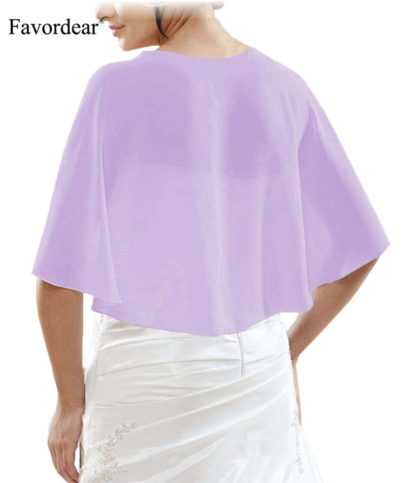 Favordear Elegante Zachte Chiffon Sjaal Sjaals Wraps en Pashmina voor Avondfeest: 24-lavender