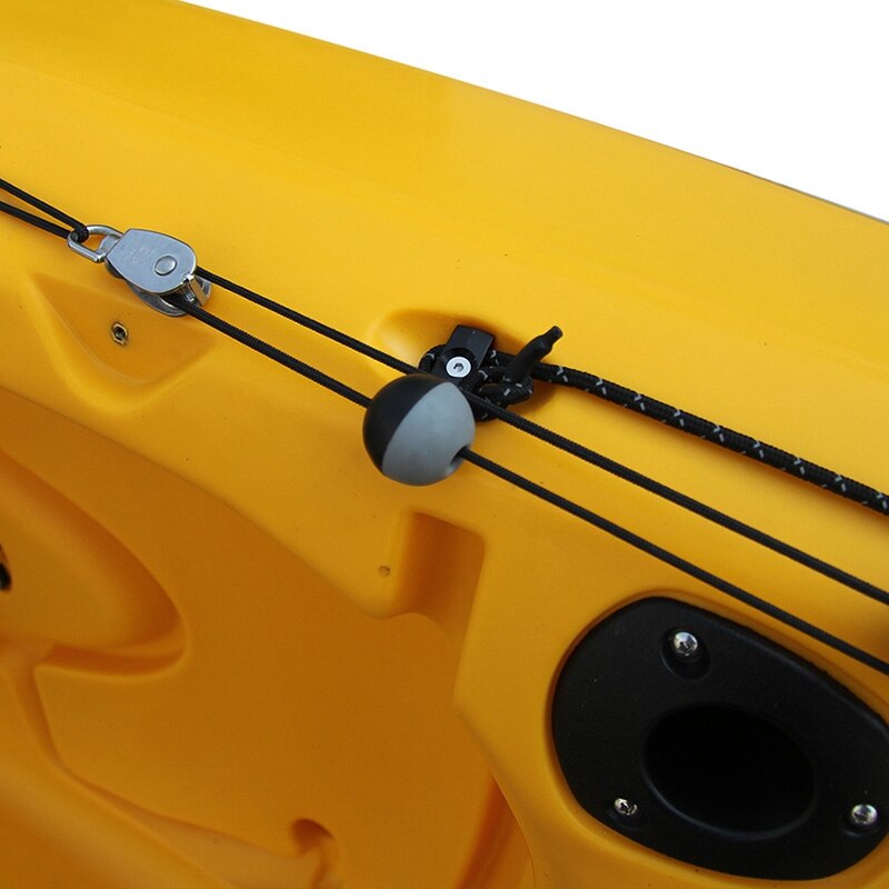 Legering Kano Kajak Boot Staart Kajak Roer Richting Voetpedaal Zeilboot Onderdelen Tool Kit Clip Gesp Dikke Touw