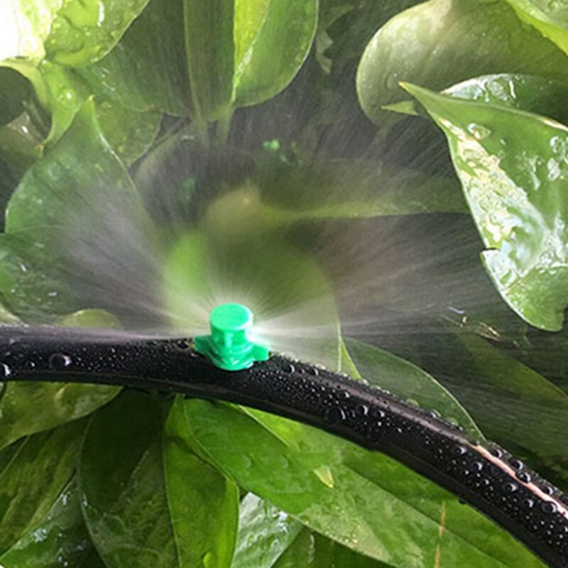 Atomización de refracción de 180 grados, 50 Uds. Por paquete de microaspersores simples, para jardinería, riego por ahorro de agua, 90, 360