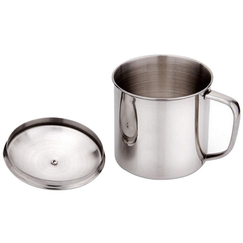 Large Capacity Stainless Steel Mugs with Lid outdoor Travel Camping Mug instant noodles water Drinking cups Beer Coffee Tea Cup