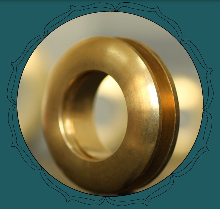 DIY luxe massief messing lederen craft metalen schroef oogje 10 stks/partij