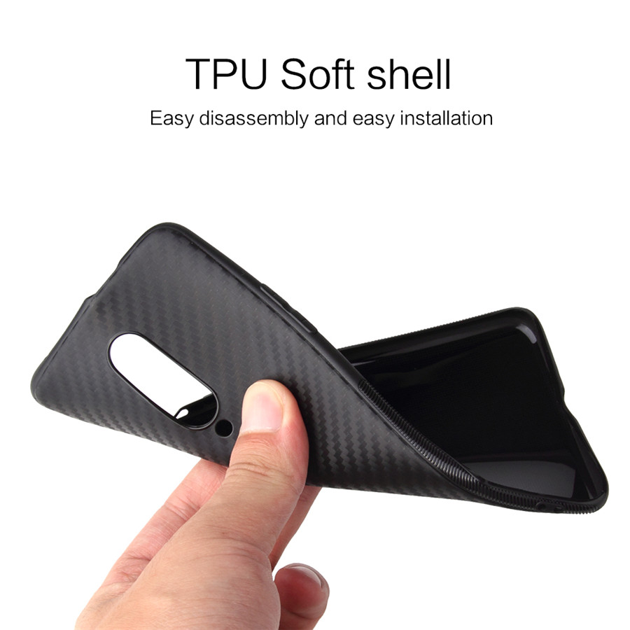 Carbon Fiber Case Voor Oneplus 7 7 Pro 1 + 7 Pro Case Soft Silicone ultradunne Cover Voor een Plus 6 5 5T 1 + 6 Shockproof Shell