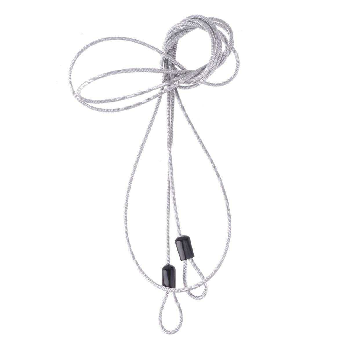 2pcs Bicycles Safety Cable Lock PVC Braided Steel Coated Double Loop Lightweight Security Cable Lock Bike Tolls Safety Wire