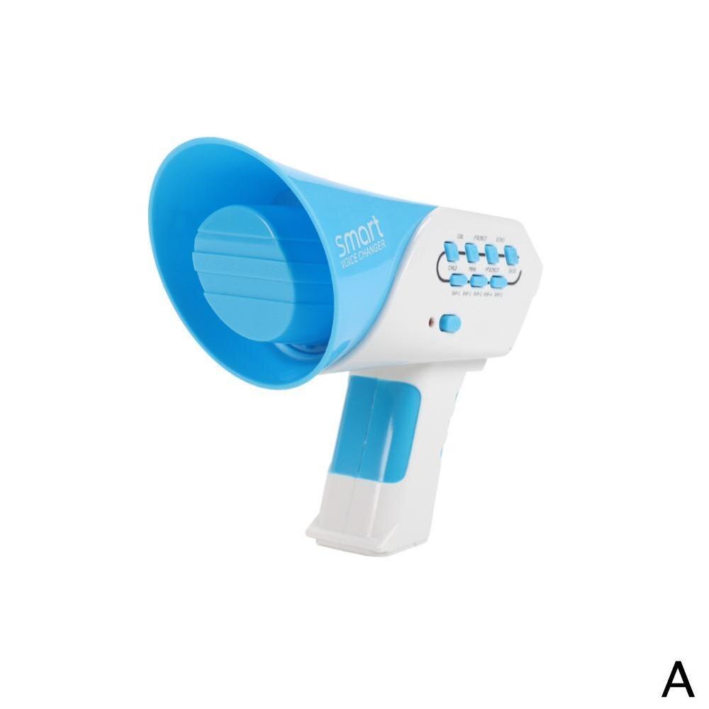 Kinderen Voice Changer Multi-channel Voice Changer Puzzel Handheld Speaker 7 Geluiden 5 Muziek Voice Converter: blue