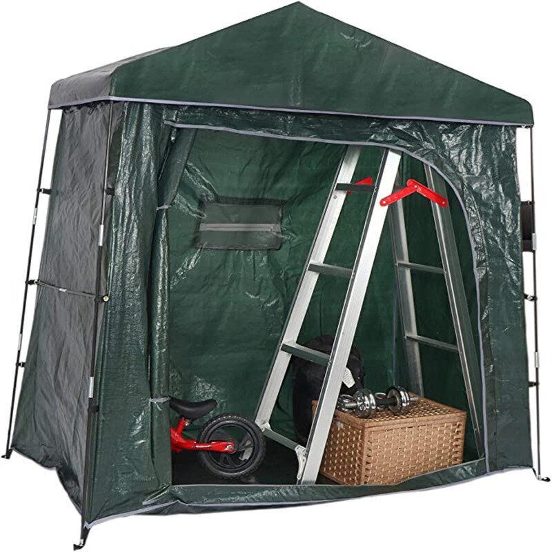 2m*1m Complete Tent PE Waterproof Mountain Bike Outdoor Bicycle Storage Shed Space Saving Bicycle Garden Storage Cover Shelter