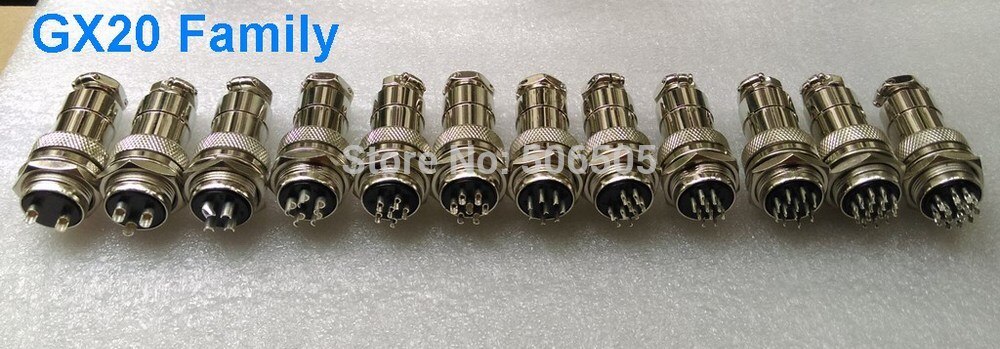 20 Mm GX20 12 Pins Luchtvaart Plug Luchtvaart Socket Kabel Joint 2 Set/partij