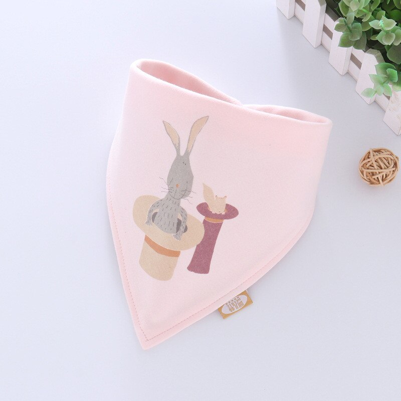 Organic Cotton Bandana Bibs Infant Feeding Smock Baby Burp Cloths Cartoon Saliva Towel Baby Eating Accessory Soft Baby Stuff