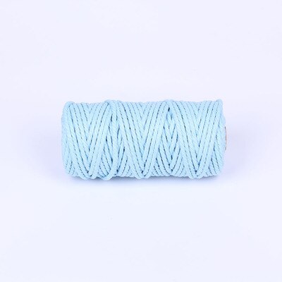 Cordon coloré 100% coton 4mm x 50m, cordelette Beige pour macramé artisanal bricolage fournitures décoratives pour Textile de maison de mariage: J