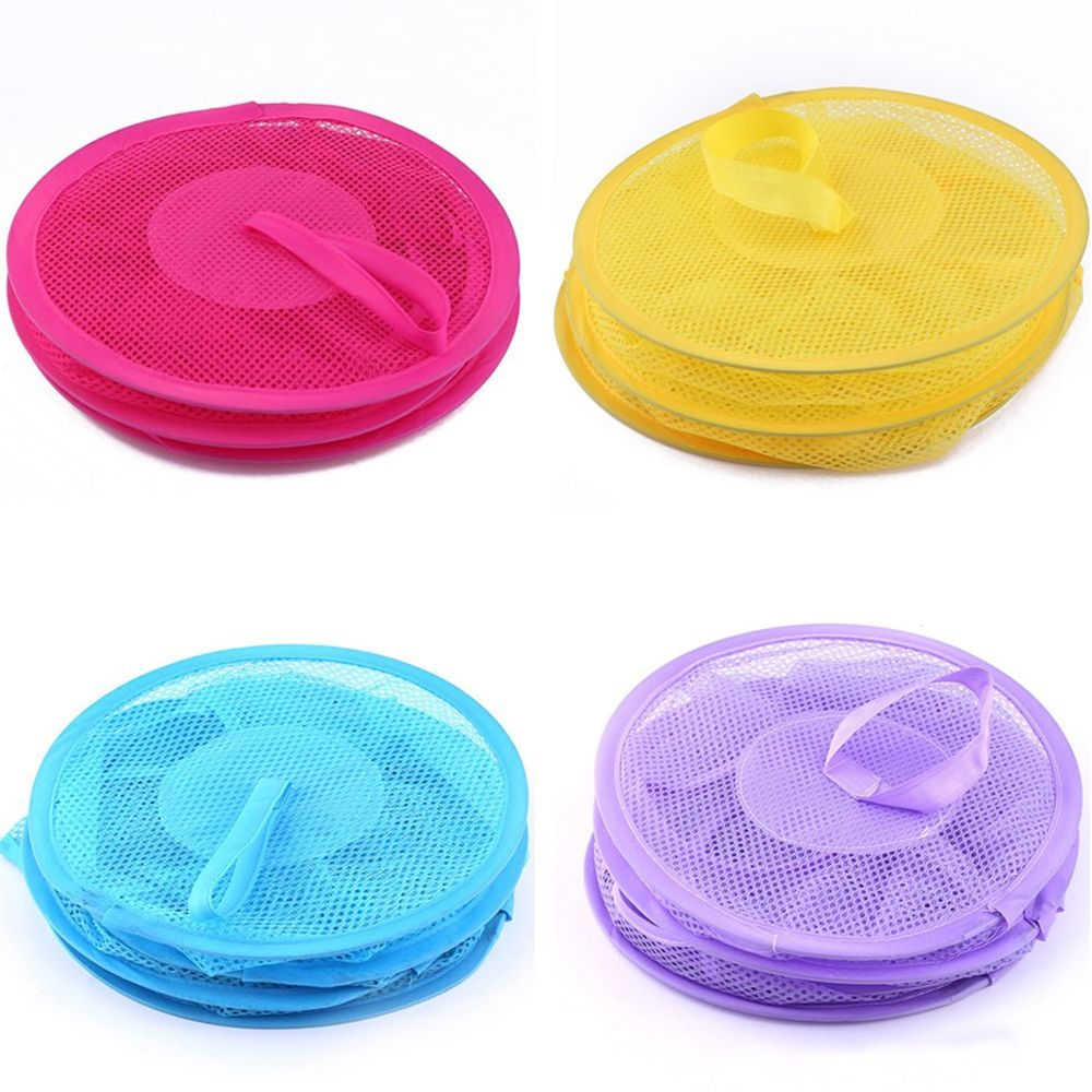 3 Layers Breathable Folding Basket Wardrobe Cabinet Cloth Underwear Drying Shelves Storage Cage Hanging Net Bag Home Organizer