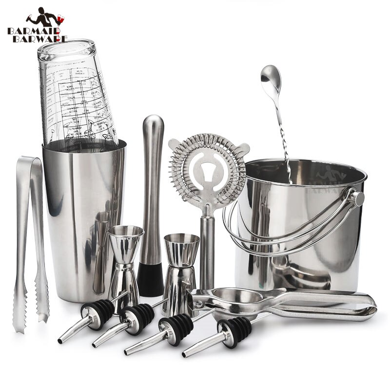 Cocktail Shaker Bar Set Rvs Lounge Cup Boston Shaker Cocktail Shaker