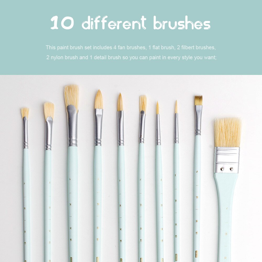 Arrtx-Juego de pinturas de acuarela Gouache con paleta y pinceles, único de taza de gelatina, 30ml x 18