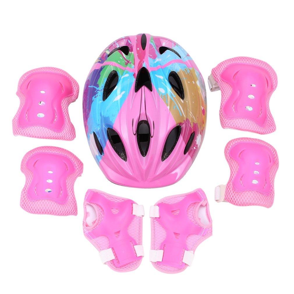 7 pcs/set Skating Protective Gear Sets Elbow pads Bicycle Skateboard Ice Skating Roller Knee Protector For Kids: 1