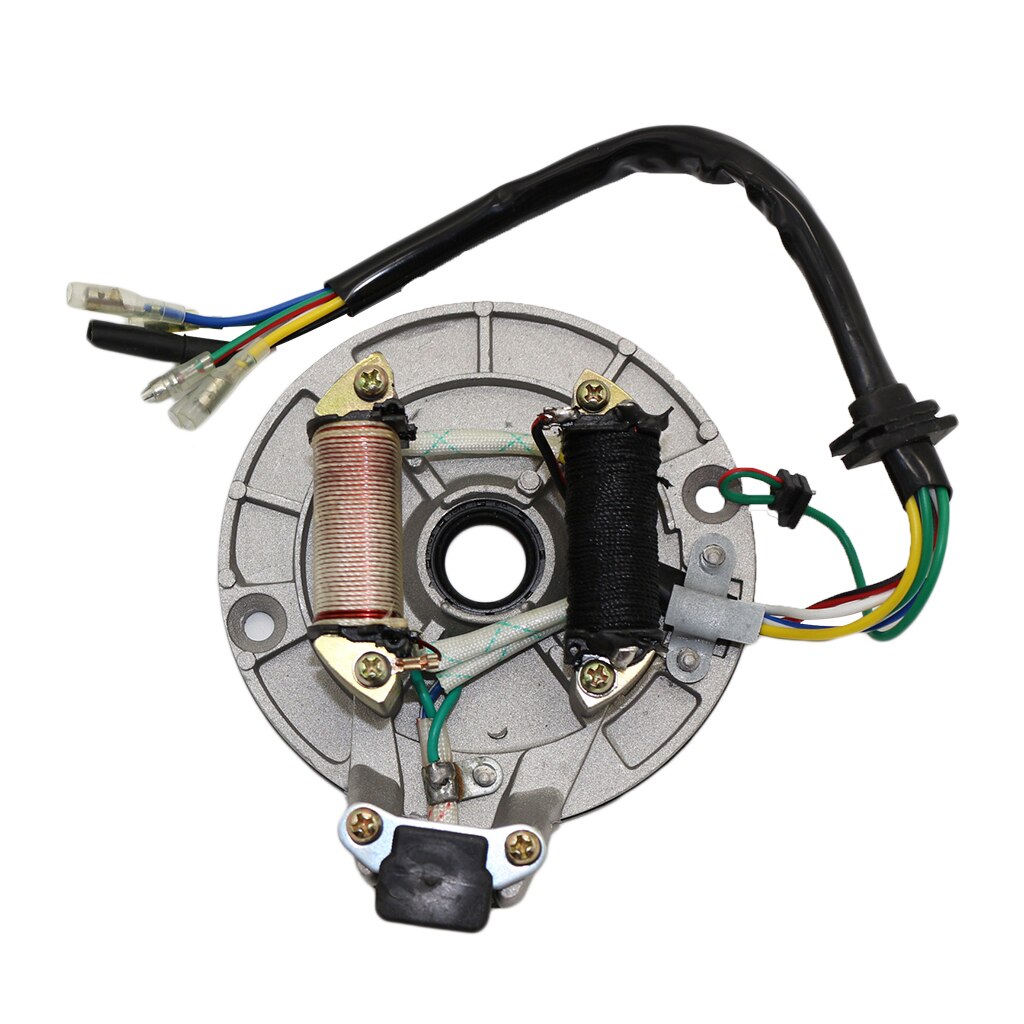 Conjunto de bobina de encendido Magneto para motocicleta de 2 polos para JH70 90 110CC