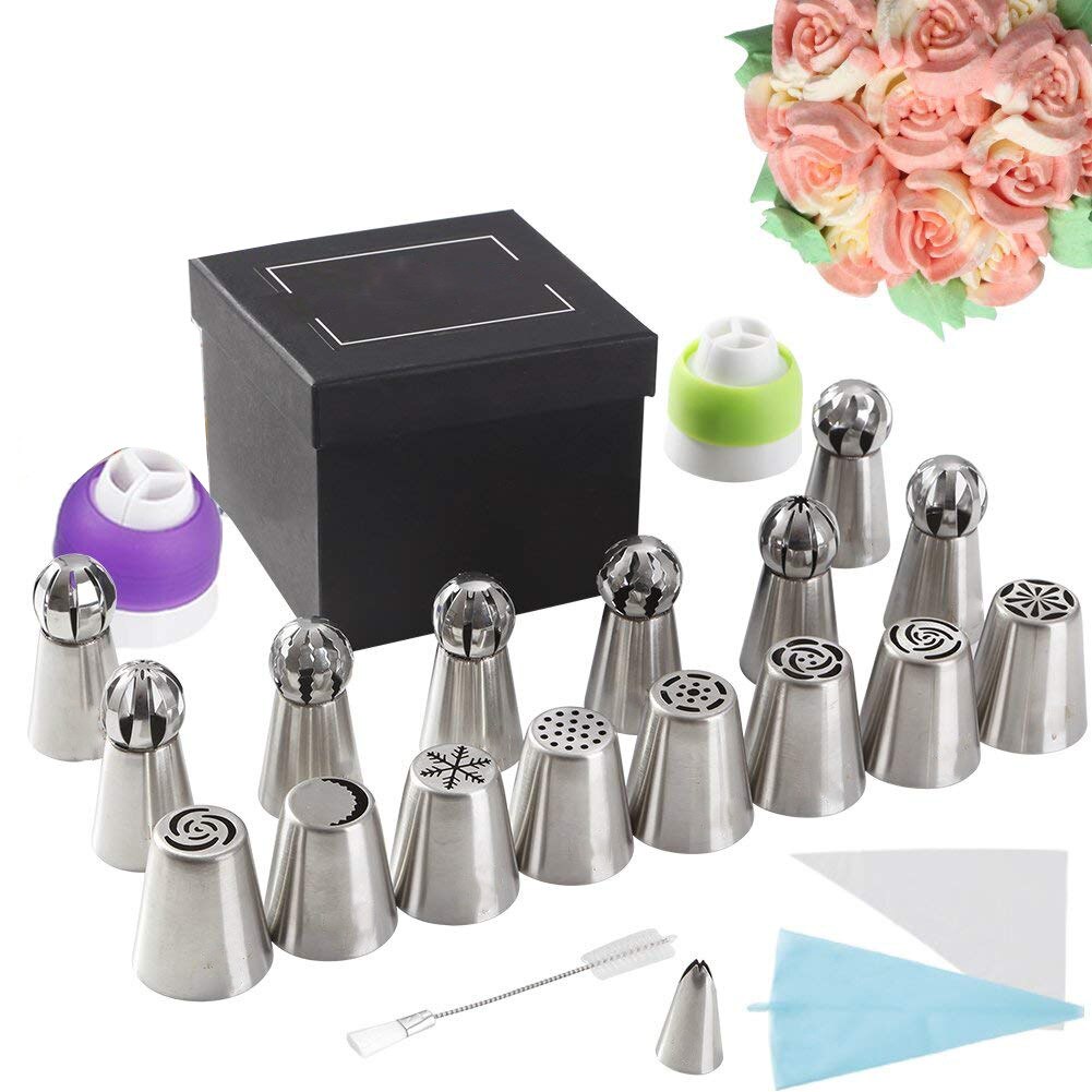 41 PCS/Set Metal Icing Pastry Piping Nozzles Tips Set Fondant Cake Decorating Tools Cake Decorating Tools: C2014