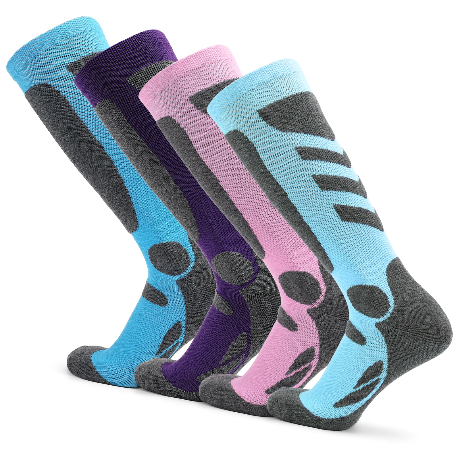 Vrouwen 2 Pairs Professionele Fitness Sokken Dikke Gebreide Winter Athletic Kousen Outdoor Ademend Snelle Droge Warme Sokken
