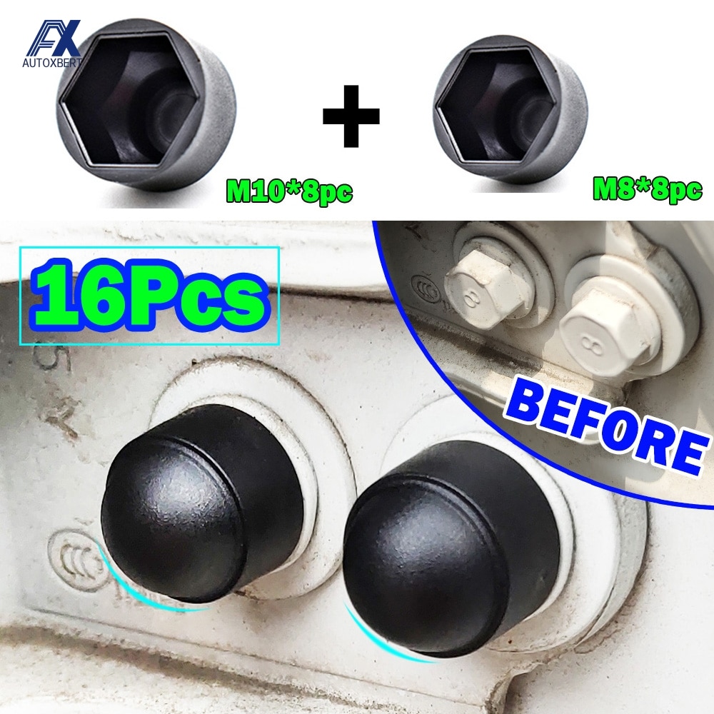 Universele Schroef Bescherming Cap Cover Bolt Noten M8 M10 Autodeur Schroefdop Noten Cap Bescherming Deurslot Scharnier Haak Deurslot
