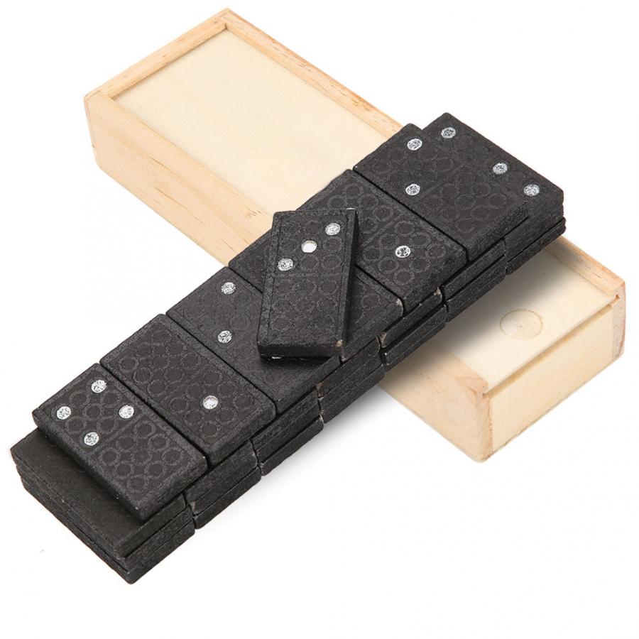 28 teile/satz Domino Brettspiel Spielzeug Set Reise Lustige Tisch Spiel Domino Blöcke Kits Frühen Pädagogisches Spielzeug Kinder dominosteine