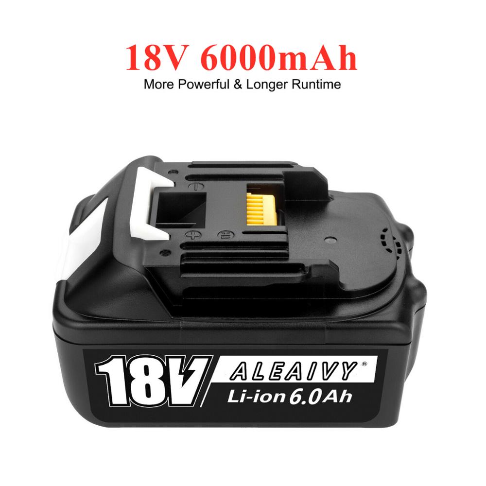 Makita 18V 6.0Ah Rechargeable Li-ion battery For Makita power tool 18 v Batteries BL1840 BL1850 BL1830 BL1860B LXT 400 + Charger