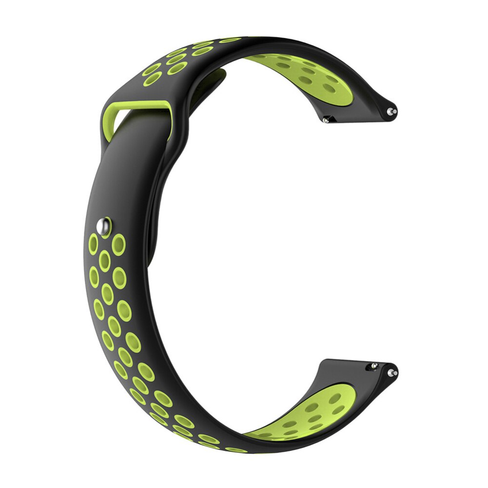 Correa de silicona para Garmin vivove HR / Vivoactive 3, repuesto de correa deportiva para Reino Unido: black green