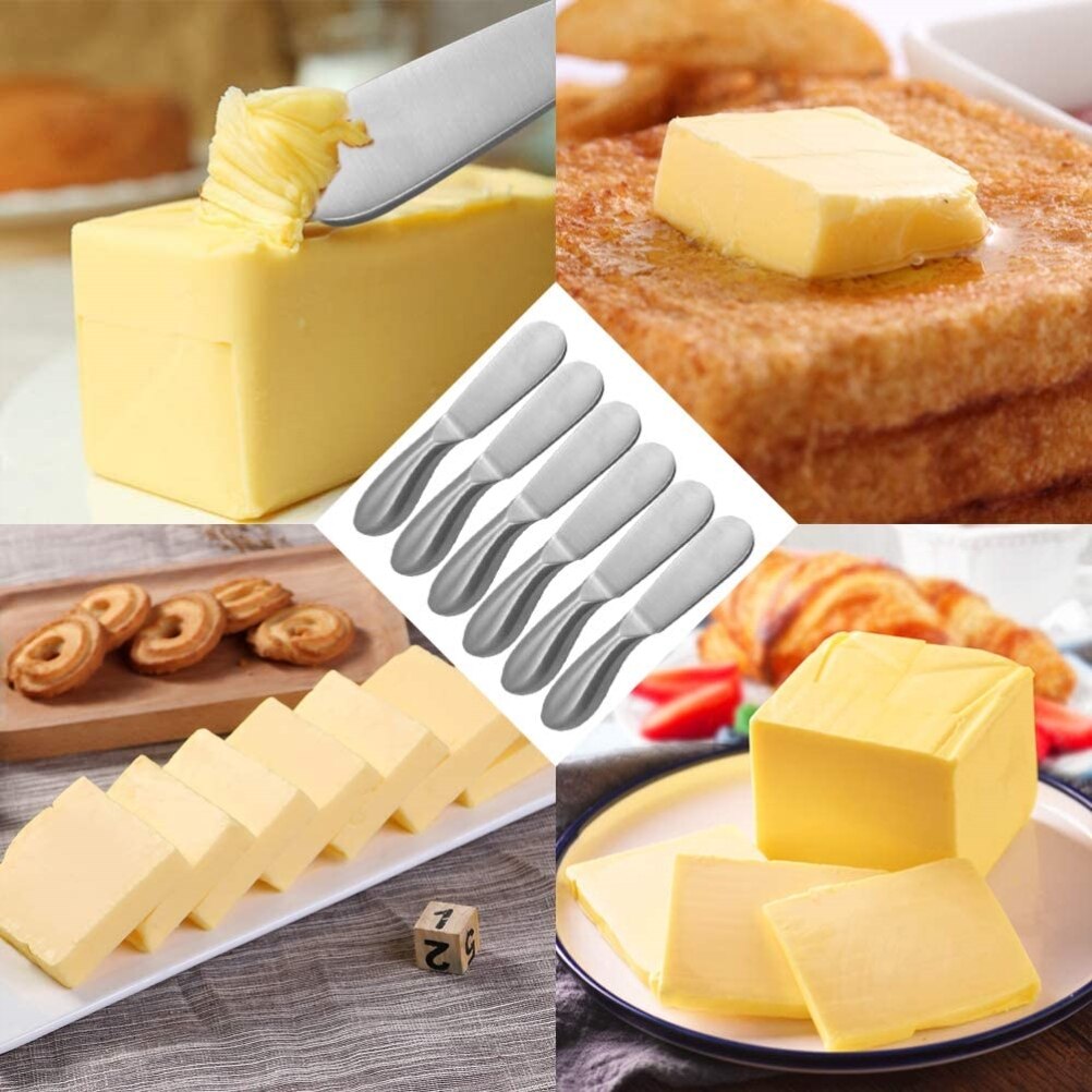 6PCS/Lot Stainless Steel Cheese Tool Set Multipurpose Cheese And Butter Spreader For Cut Spread Shave And Serve Cheeses