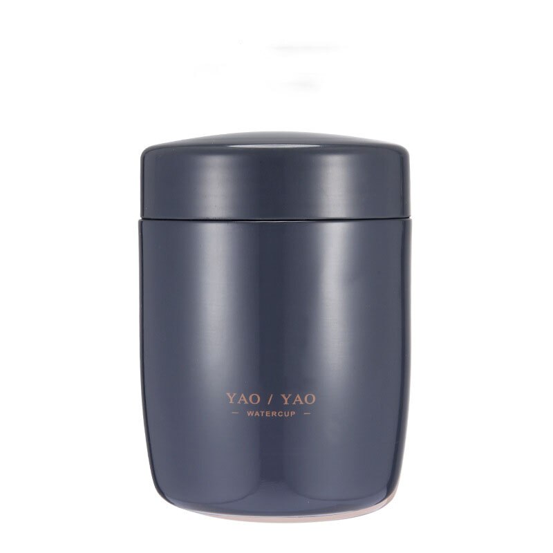 250ML Mini Food Thermos for Kids Thermos Lunch Box Portable Stainless Steel Food Soup Containers Vacuum Flasks Thermocup: Black
