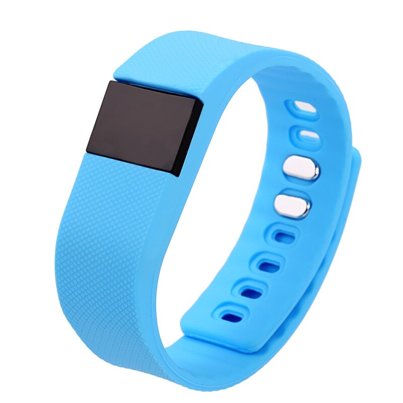 Pulsera del sueño podómetro Fitness actividad Tracker pulsera Fitness reloj de pulsera inteligente banda: Sky Blue