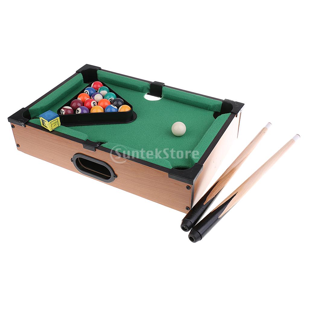 Mini Tabletop Pool Table Desktop Billiards Sets Children's Play Sports Balls Sports Toys Xmas Family Fun Entertainment