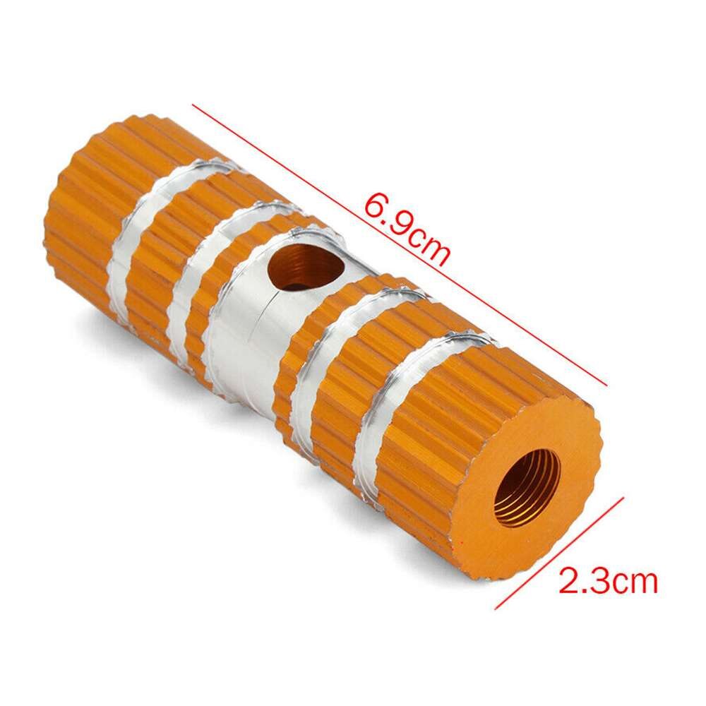 2Pairs Foot Pegs MTB Pedals Front Rear Axle Footrest Peg Aluminum Nonslip Bicycle Pedal Bike Accessories