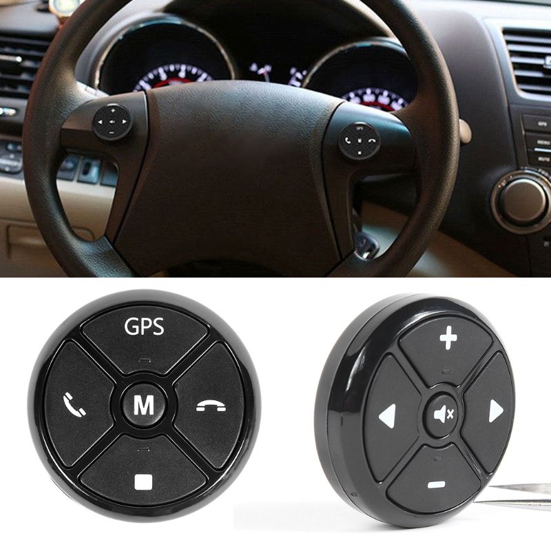 Universal Car Steering Wheel Controller 4Key Music Wireless DVD GPS Steering Wheel Remote Control Button