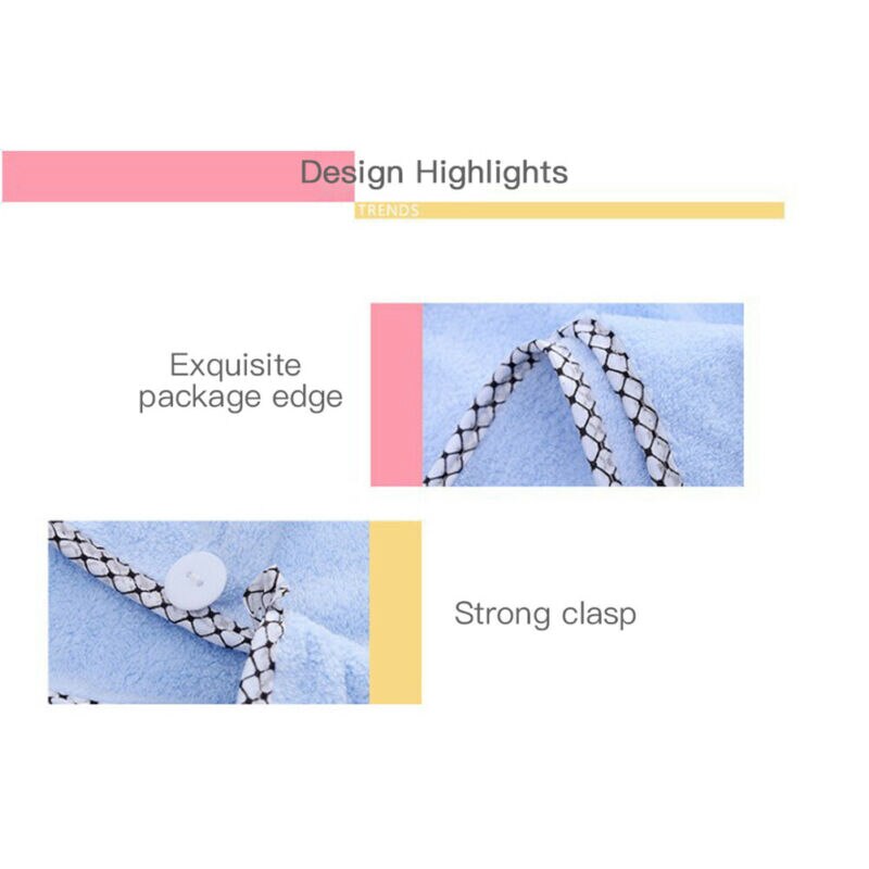 Microfiber Towel Quick Dry Hair Magic Drying Turban Wrap Hat Cap Spa Bathing Hair Drying Towel